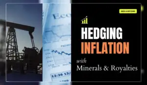 Hedging inflation with minerals and royalties